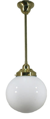 Lode Lighting Indoor Pendants Single Rod Pendant Light With 8" Sphere Lights-For-You 3000254